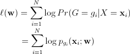 log likelihood